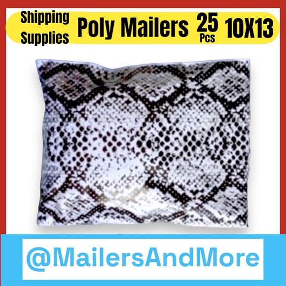 25 10X13 Poly Mailers Snake Skin Print PRICE IS FIRM - Picture 4 of 10